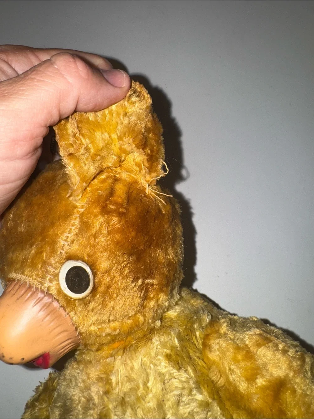 Expert Doll & Toy Co. NYC Vintage Antique Plush Teddy Bear from 1940s